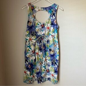 Tommy Bahama Floral Pattern Beach Vacation Dress Medium